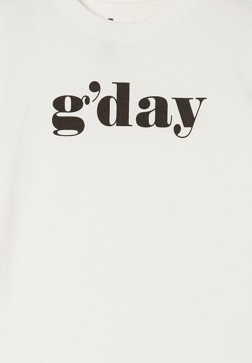 Cotton On - Max short sleeve tee - retro white