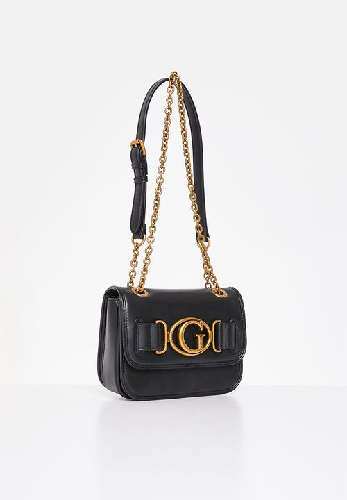 GUESS - Aviana small cnvrtble xbody flap - black