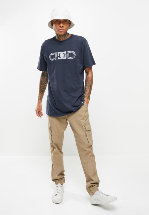 DC - Outline ss tee  - navy