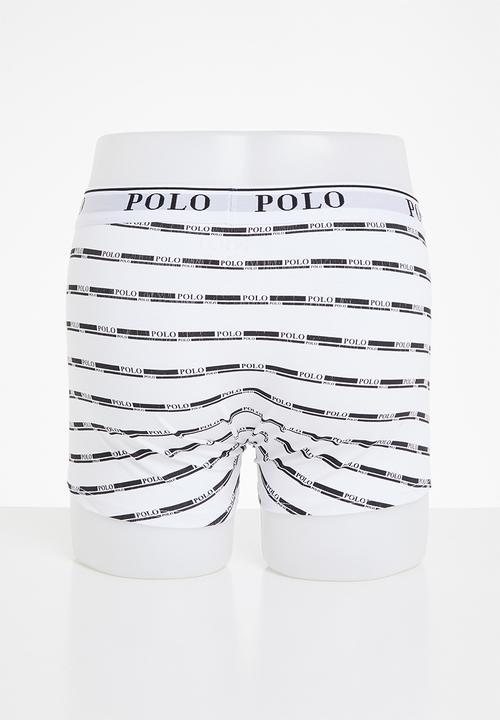 POLO - Ben polo print boxer - white