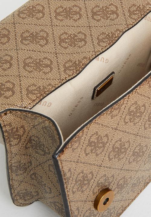 GUESS - Noelle mini crossbody flap - brown