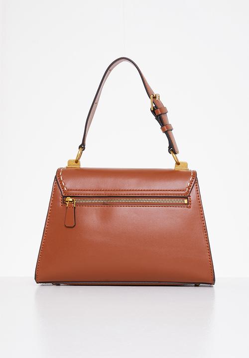 GUESS - Stephi top handle flap - brown
