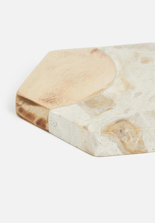 Sixth Floor - Marble coasters set of 4 - chocolate 