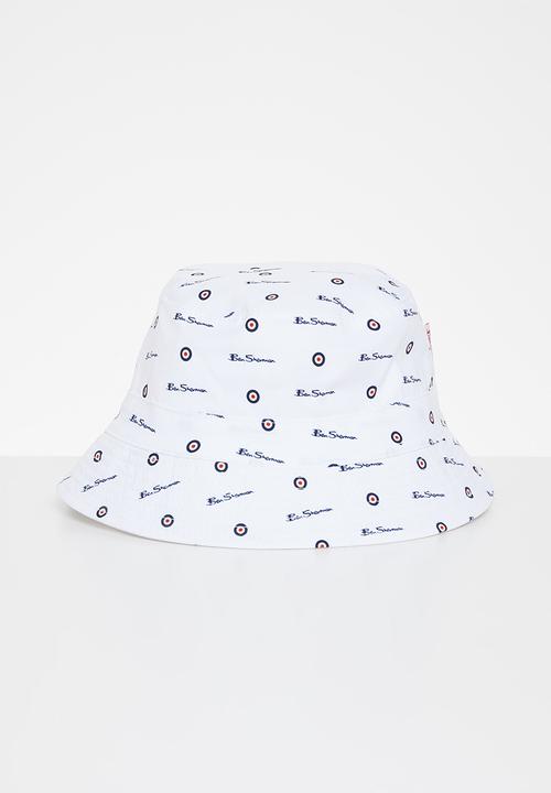 Ben Sherman - Rever bucket hat - white
