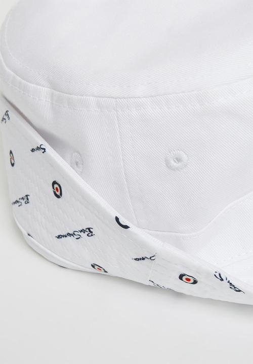 Ben Sherman - Rever bucket hat - white