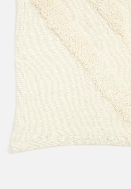 Sixth Floor - Sienna cotton tufted throw - cream