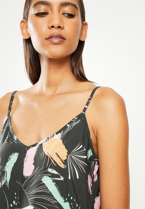 Superbalist - Sleep cami & shorts set - line work art flower