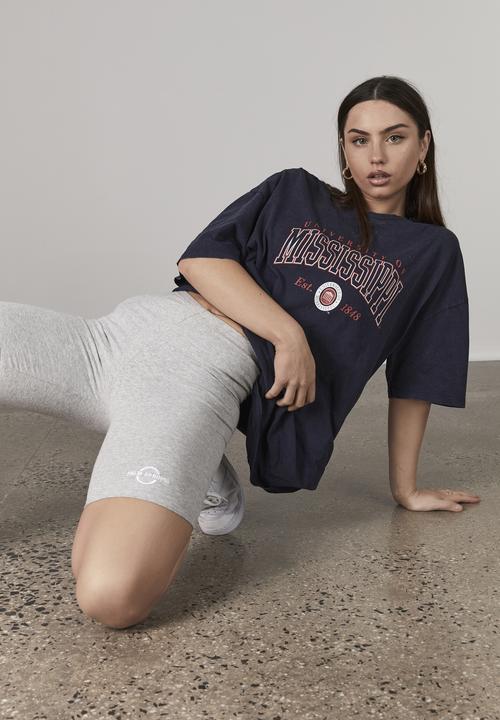 Factorie - Graphic bike short - grey