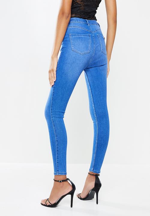 SISSY BOY - Ryder skinny with exposed zip - periwinkle