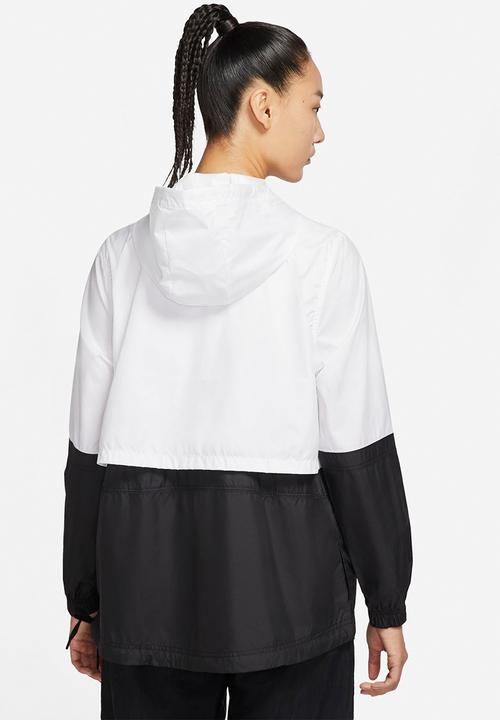 Nike - W nsw rpl essntl wvn jkt - white & black