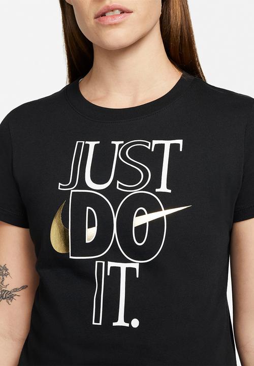 Nike - W nsw tee shine jdi - black