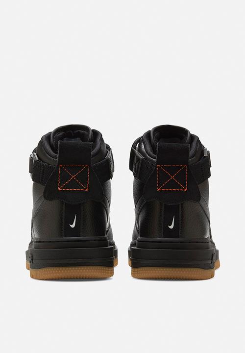 Nike - Air force 1 high utility 2.0 - black/summit white-orange-gum med brown