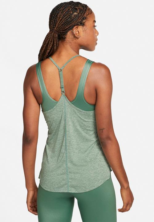 Nike - W Nike one df elastika std tank - green
