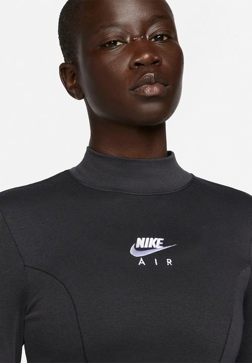 Nike - W nsw air long sleeve dress - black