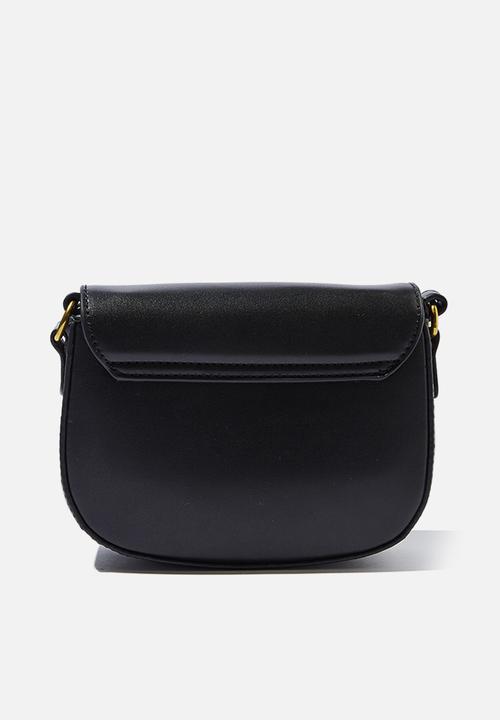 Rubi - Saddle cross body bag - black