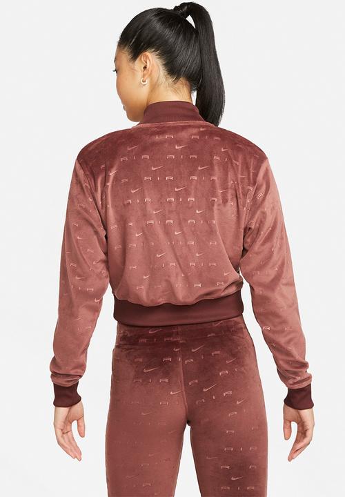 Nike - W nsw air velour jacket - brown