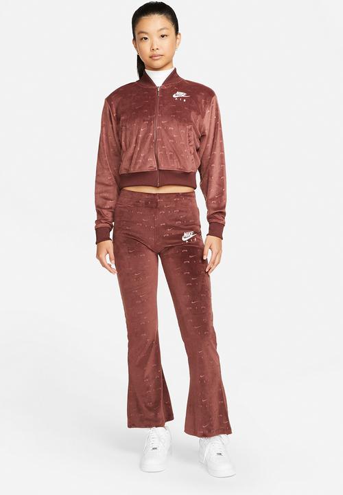 Nike - W nsw air velour jacket - brown