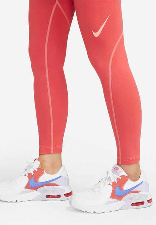 Nike - W nsw swsh gx high rise leggings - pink