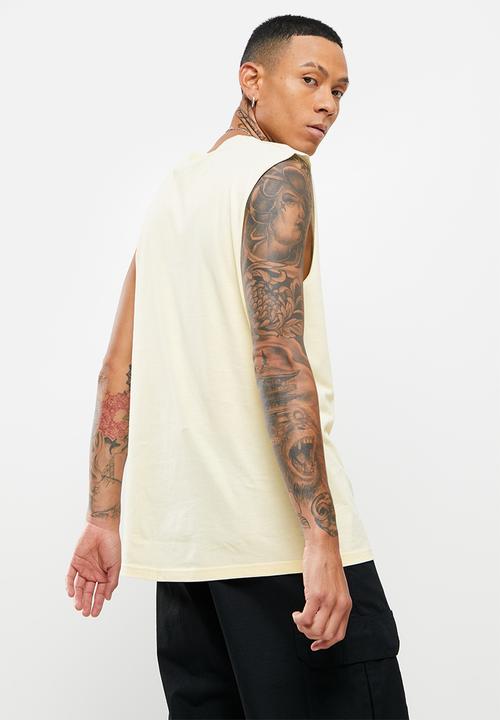 STYLE REPUBLIC - 2-pack cut off sleeve vest - black/stone