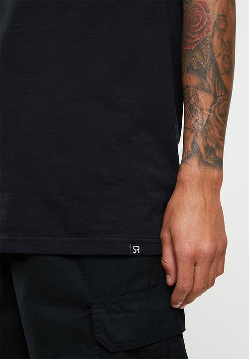 STYLE REPUBLIC - 2-pack cut off sleeve vest - black/stone