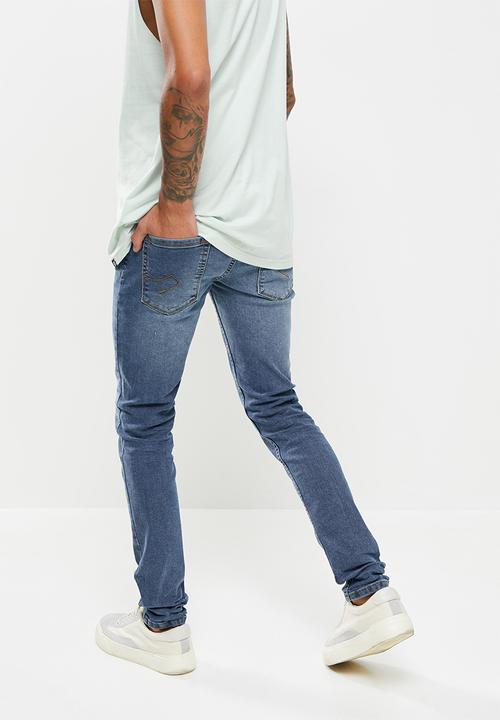 STYLE REPUBLIC - Finn skinny fit jeans - mid blue 