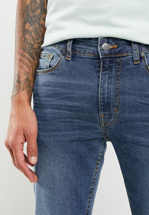 STYLE REPUBLIC - Finn skinny fit jeans - mid blue 