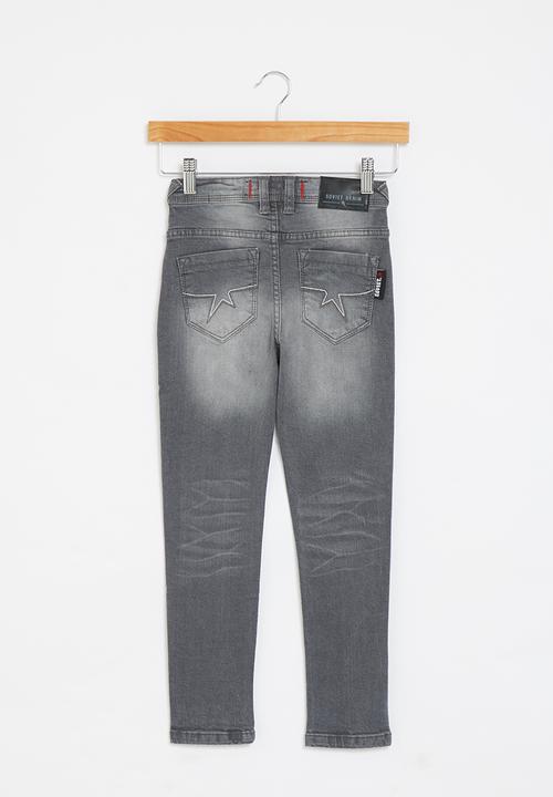 SOVIET - B florenzi boys skinny denim  - grey