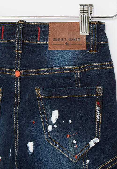 SOVIET - B bonfanti boys denim short - blue 