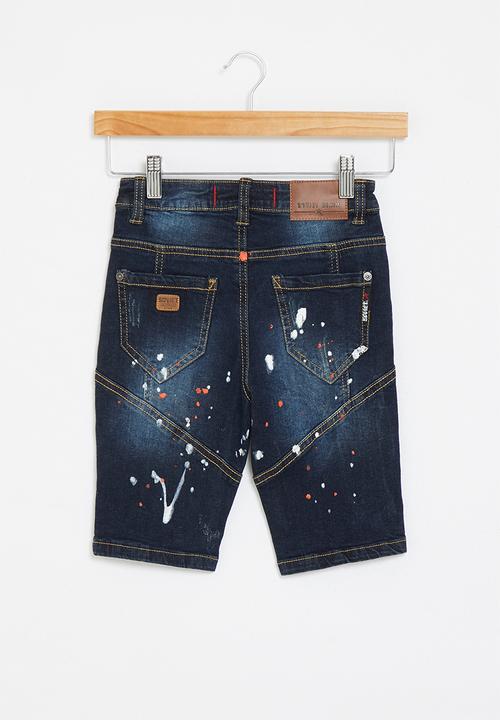 SOVIET - B bonfanti boys denim short - blue 