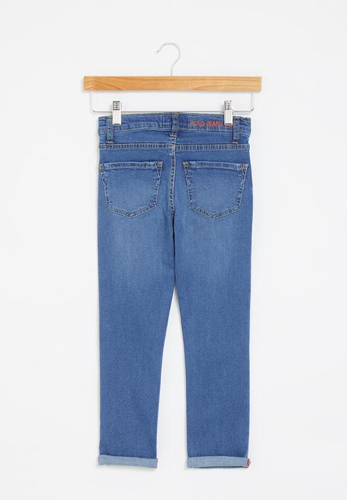POLO - Boys pjc rowan slim fit jean - blue 