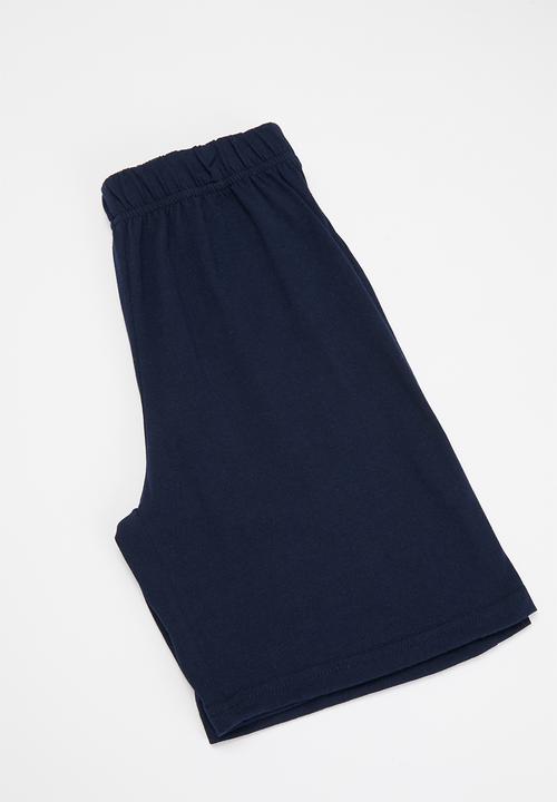 Superbalist - NASA tee & shorts pj set - navy & grey