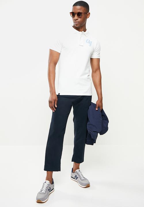 Aca Joe - Big hd logo golfer - white