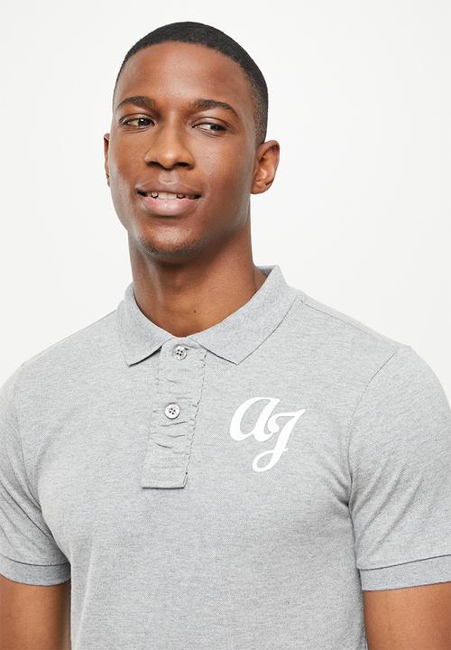 Aca Joe - Big hd logo golfer - grey melange