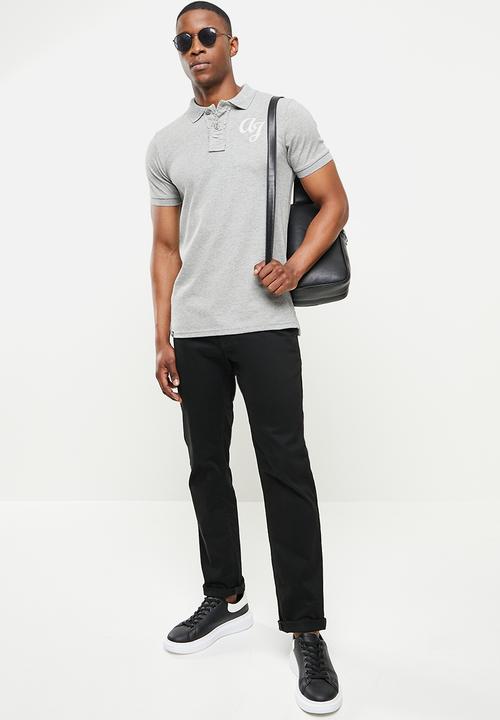 Aca Joe - Big hd logo golfer - grey melange