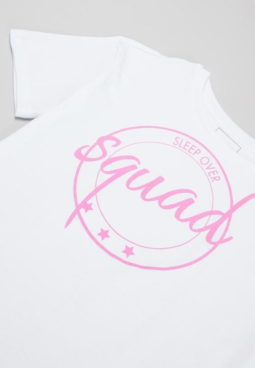 Pop Candy - Printed pj set - white & grey