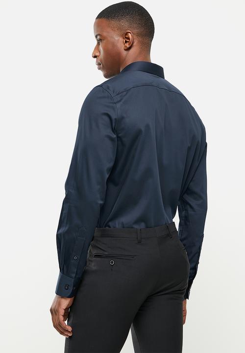 Pringle of Scotland - Core tailored long sleeve shirt - navy