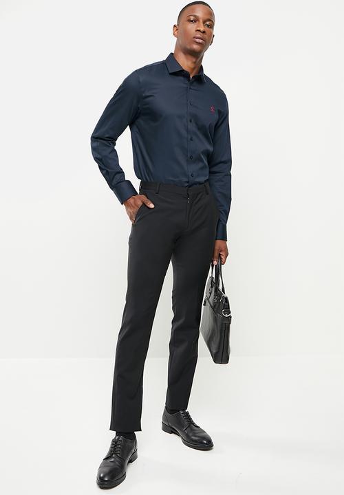 Pringle of Scotland - Core tailored long sleeve shirt - navy