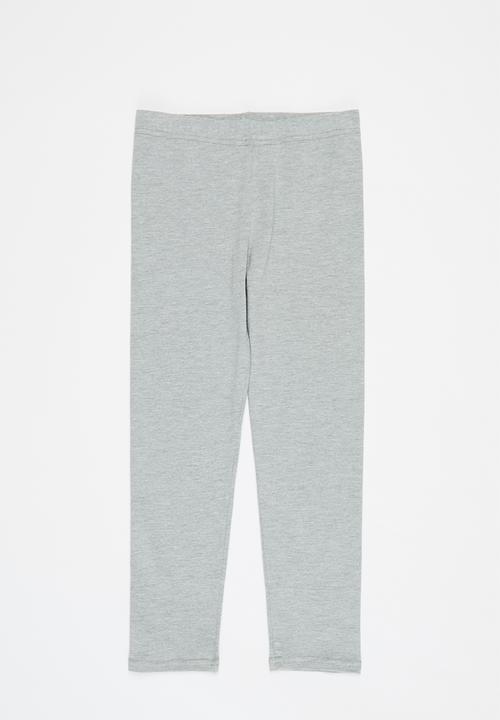 Pop Candy - Girls 2 pack leggings - grey & light pink
