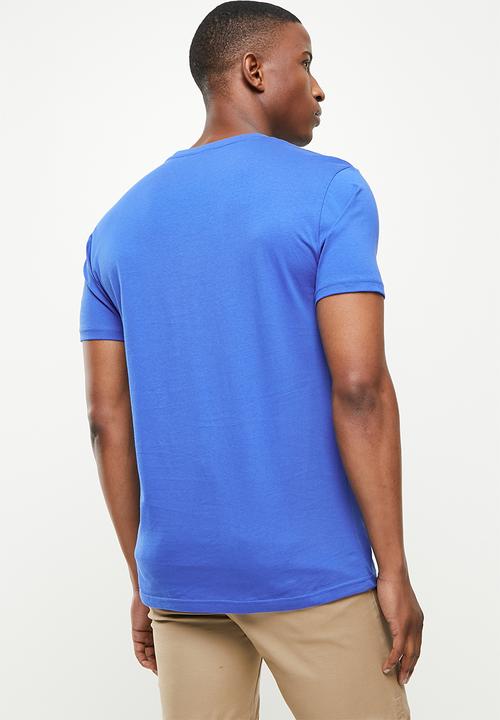 POLO - Oswald big crest short sleeve tee - cobalt
