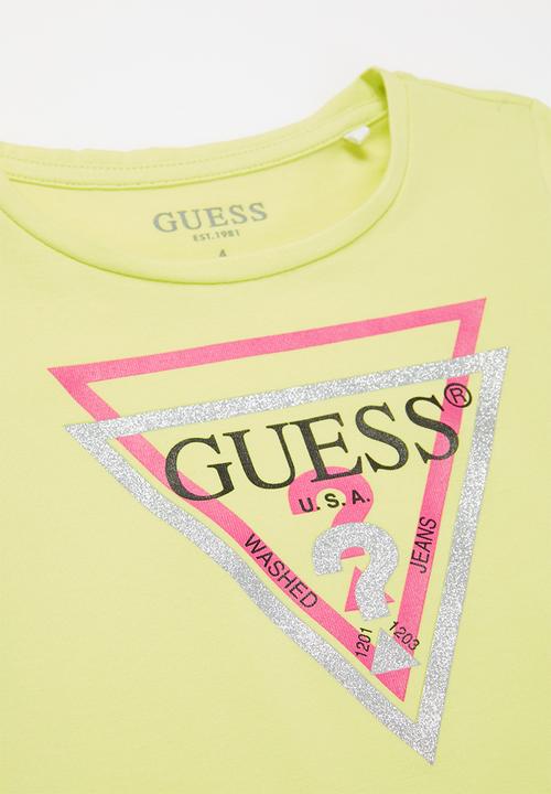 GUESS - Short sleeve tri tee - sunlight
