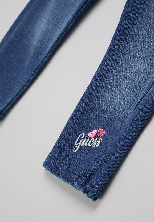 GUESS - Short sleeve tee & pants - white & blue 