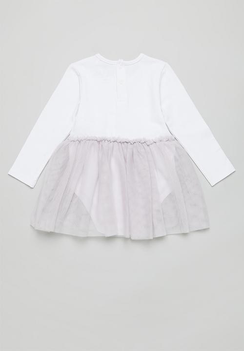 GUESS - Bodysuit dress - white & purple