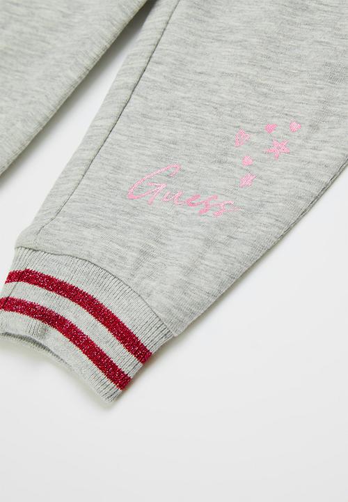 GUESS - Short sleeve tee & leggings - pink & grey