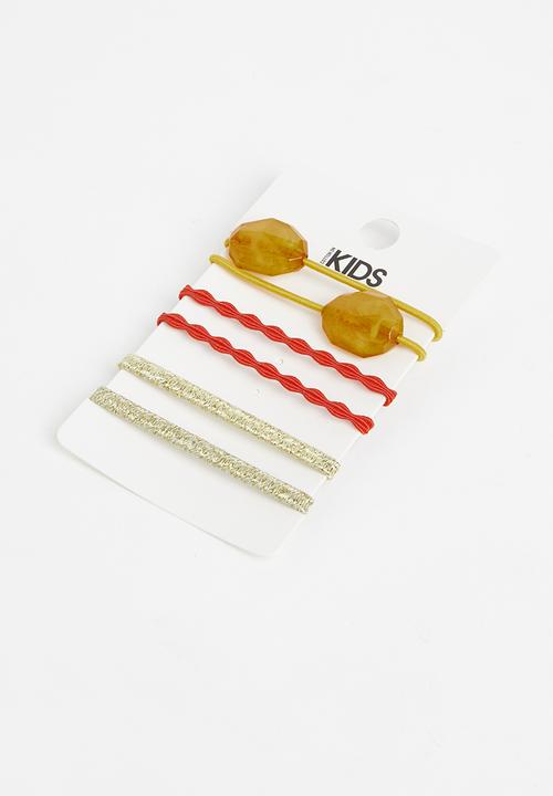 Cotton On - Hannah hair tie packs - multi