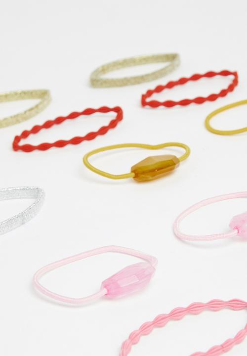 Cotton On - Hannah hair tie packs - multi