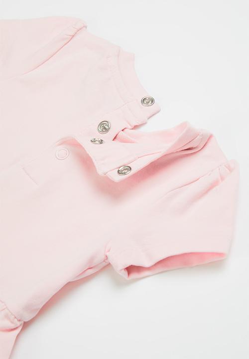GUESS - Stretch jersey short sleeve dress & pantie - pink