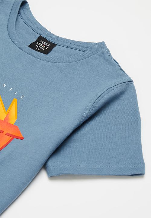 SOVIET - B floyd boys short sleeve logo tee - airforce