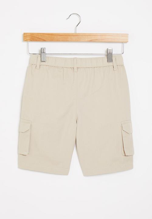 POLO - Boys john cargo short - stone