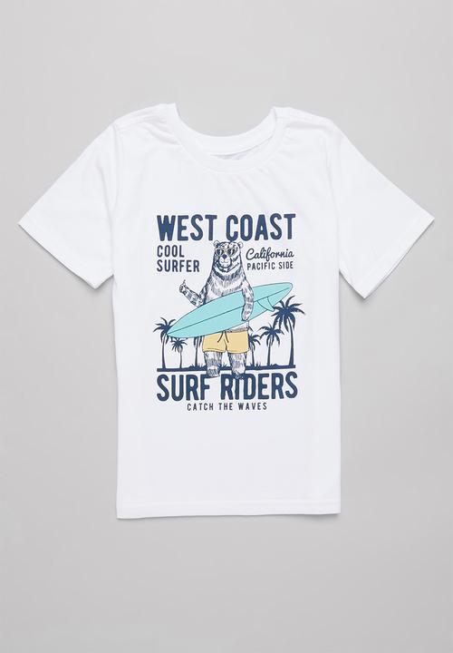 Pop Candy - Boys 2 pack graphic short sleeve T-shirt - white & grey