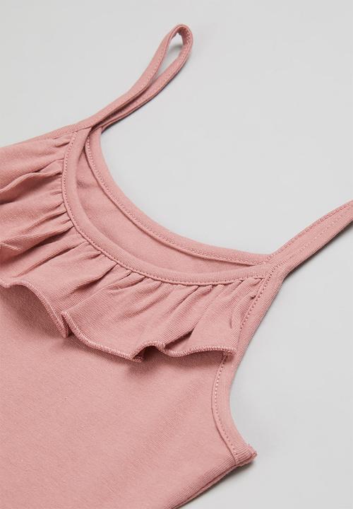 Pop Candy - Girls 2 pack cami - pink & white